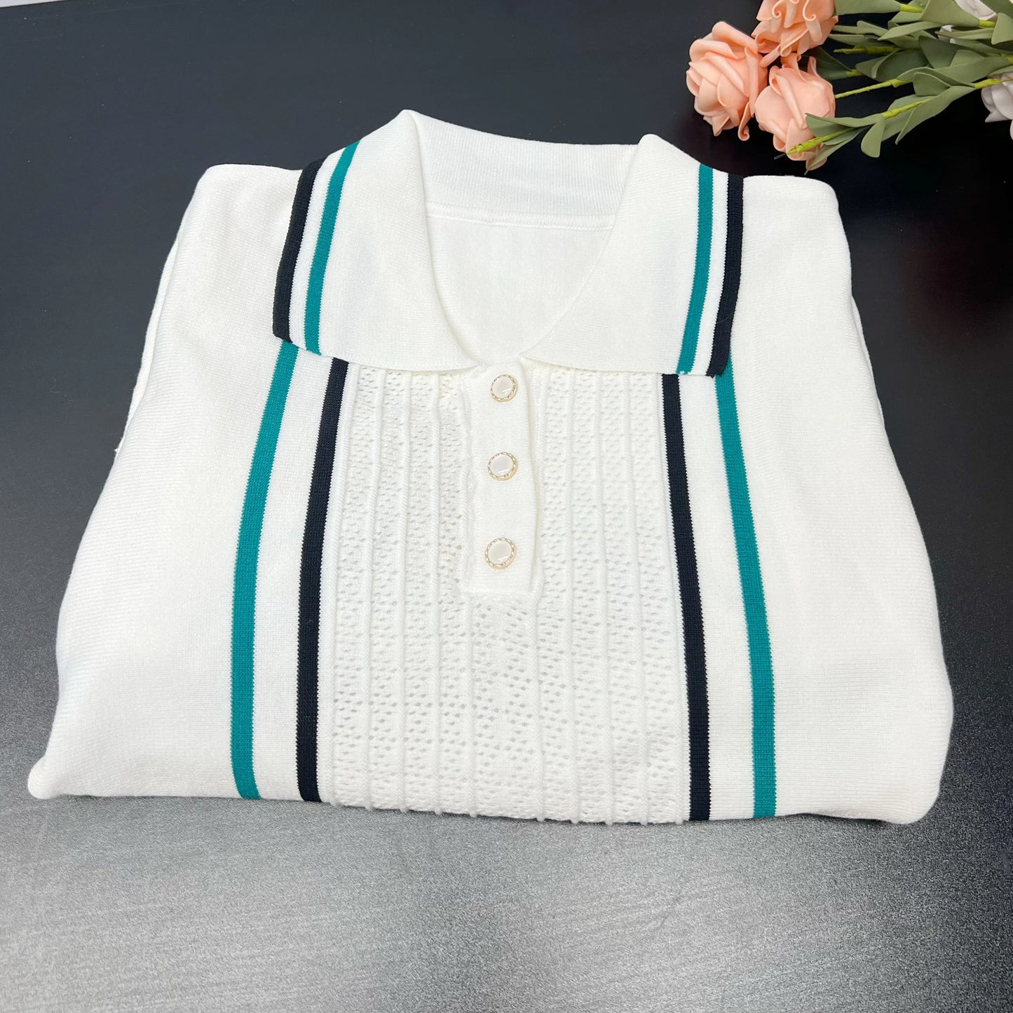 YuooMuoo Chic Fashion Sexy Package Hips Knitted Mini Dress 2025 Summer Vintage Turn-down Collar Ruffled Party Dress Streetrwear