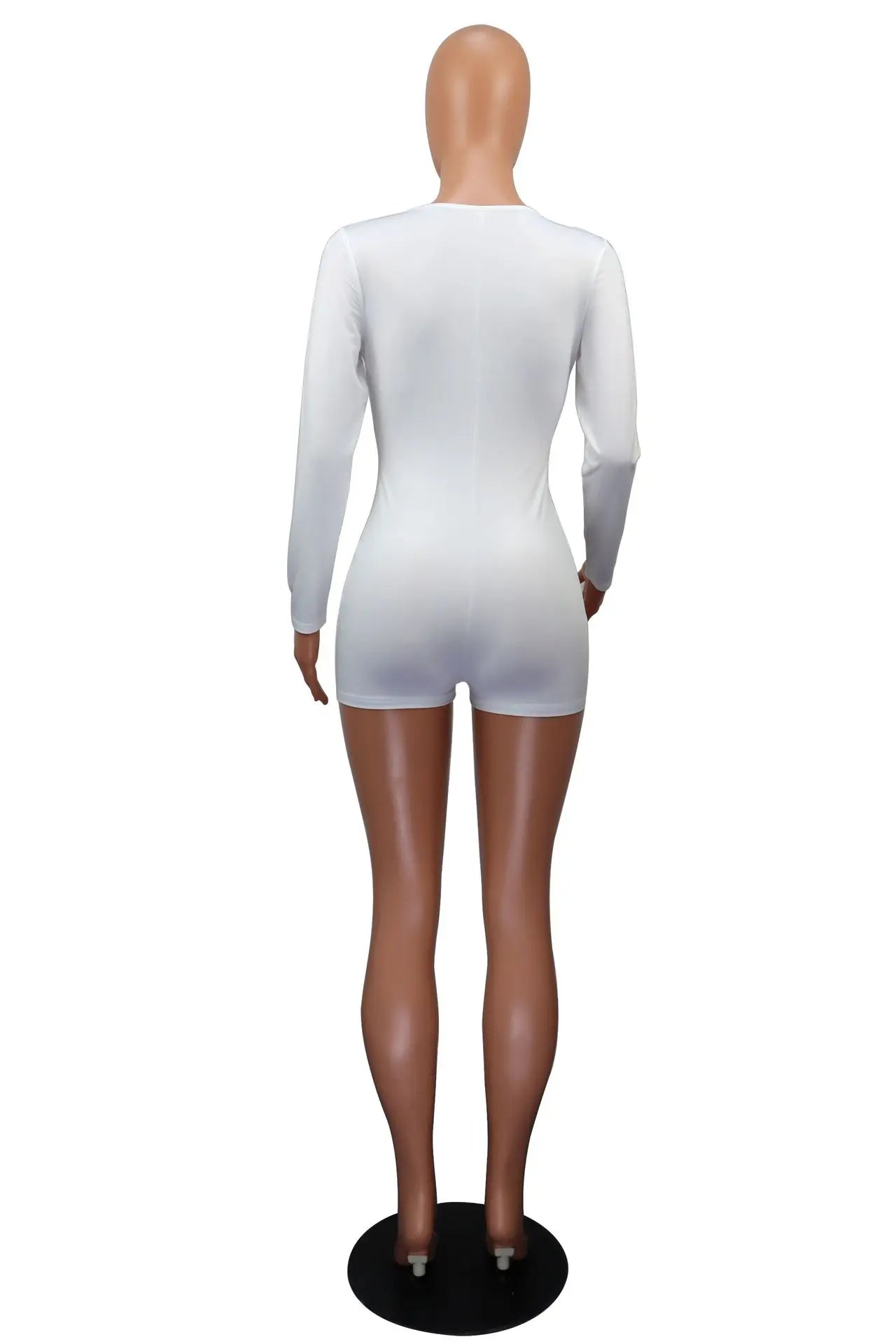 Hot Selling New Sexy V-neck Button Solid Color Jumpsuit Casual Home Wear