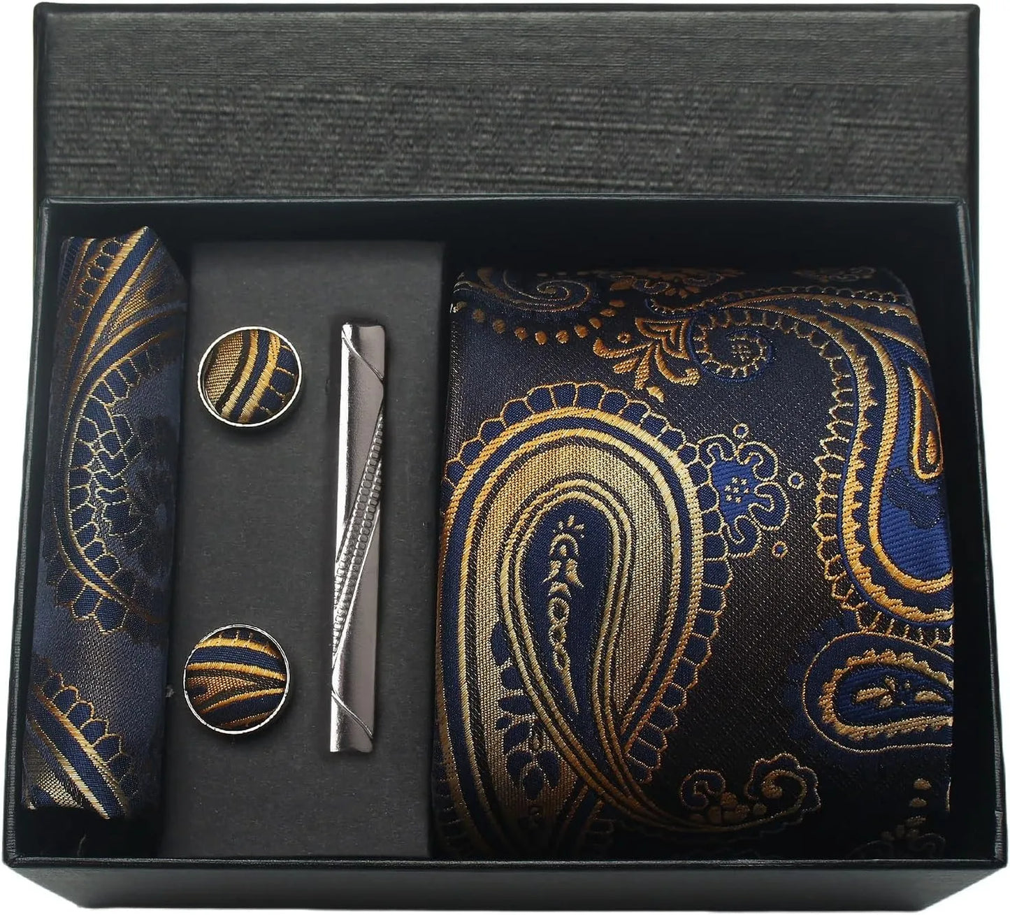 100% Silk Necktie Paisley Floral Mens Tie