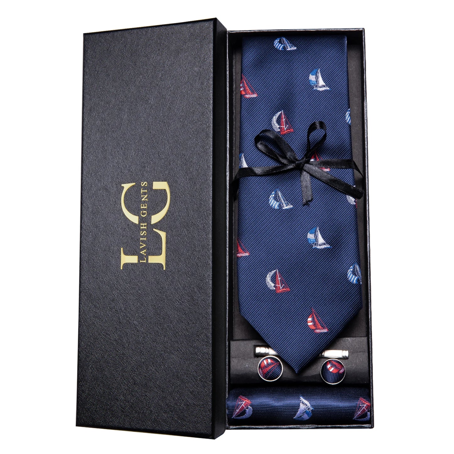 Hi-Tie Luxury Gift Box Classic Paisley Teal Green NeckTie