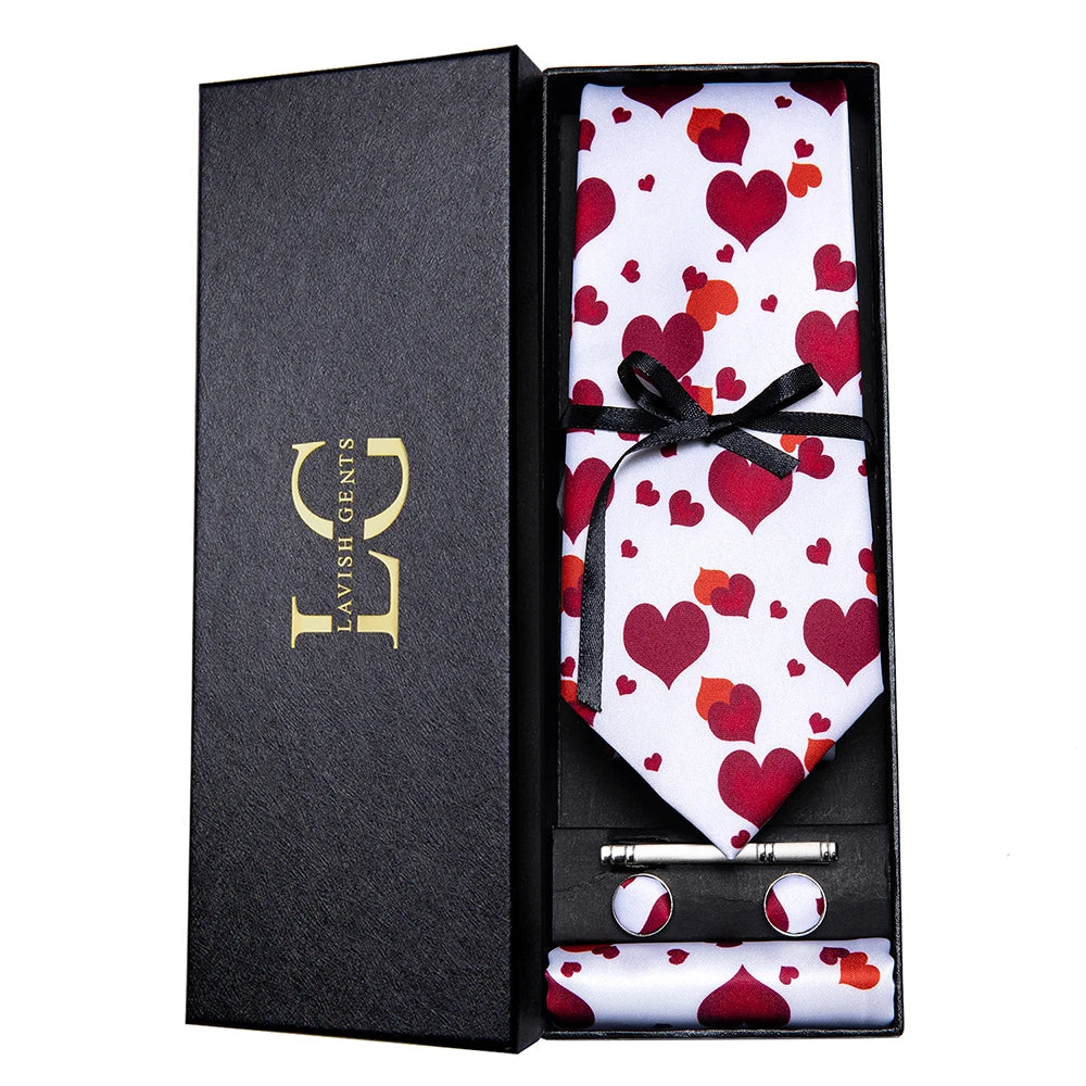 Hi-Tie Luxury Gift Box Classic Paisley Teal Green NeckTie