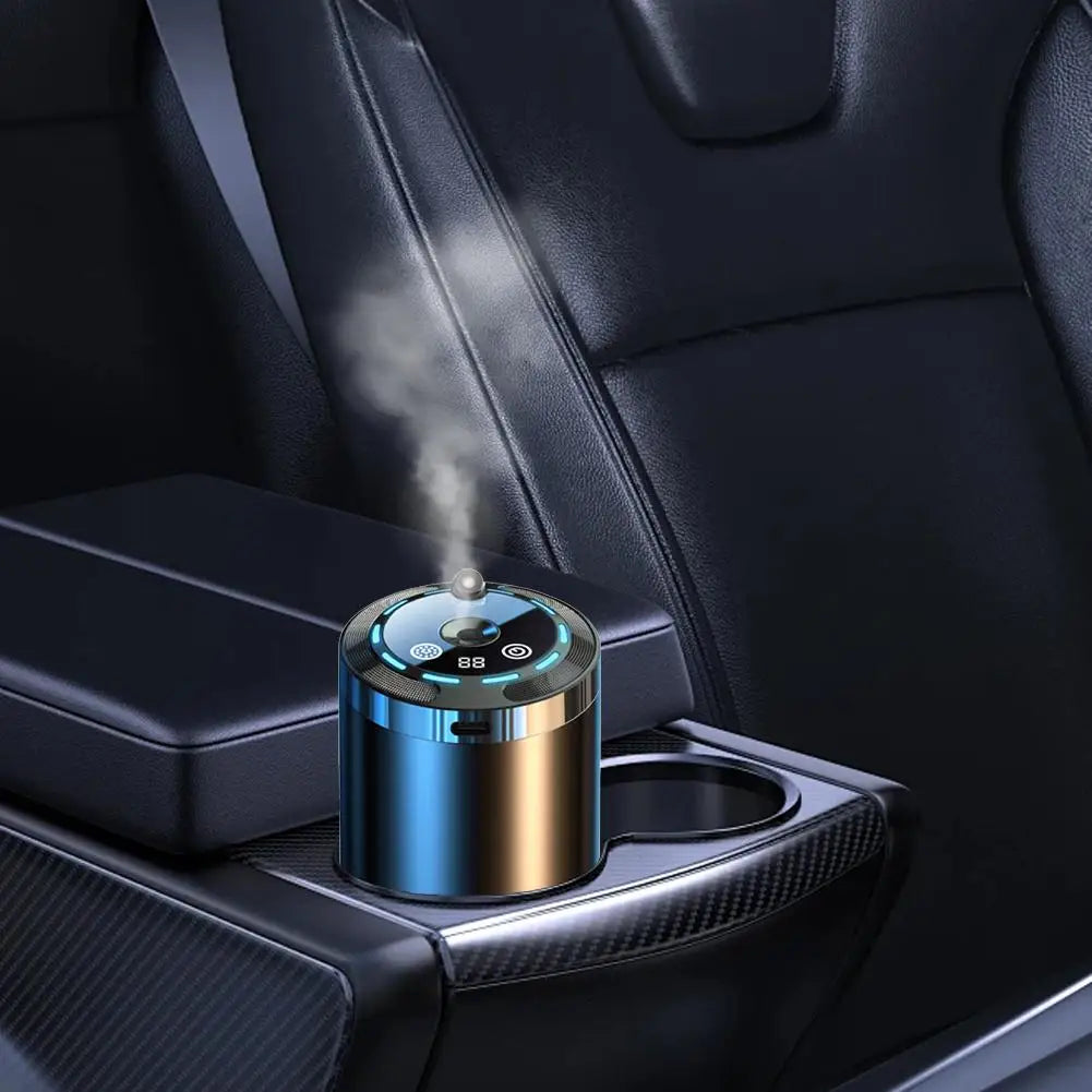 Smart Car Air Freshener, Rechargeable Car Aroma Diffuser