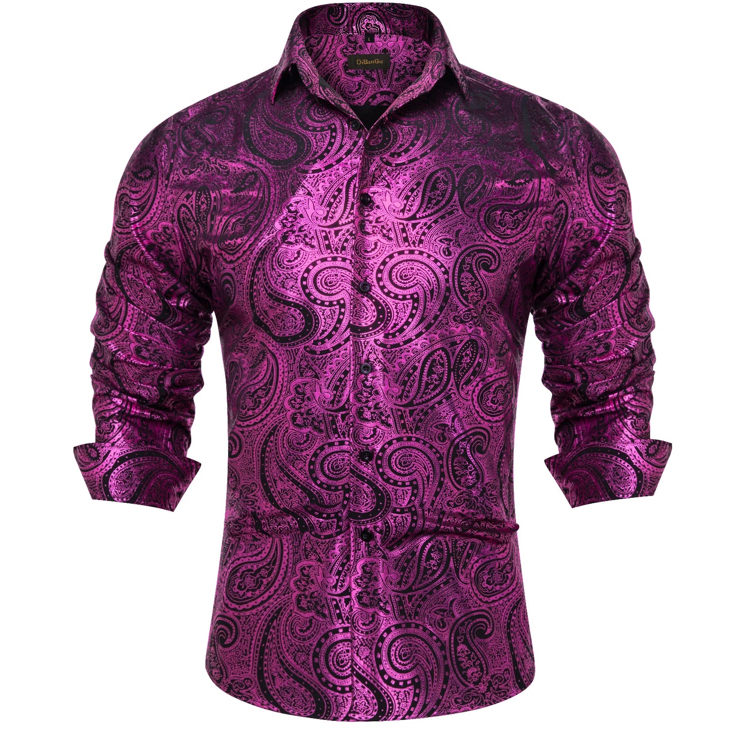 Luxury Gilding Paisley Shirts for Men