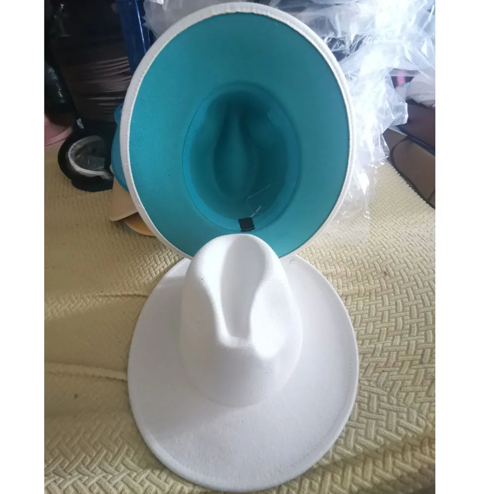 QBHAT Two-color Fedora Hat Men
