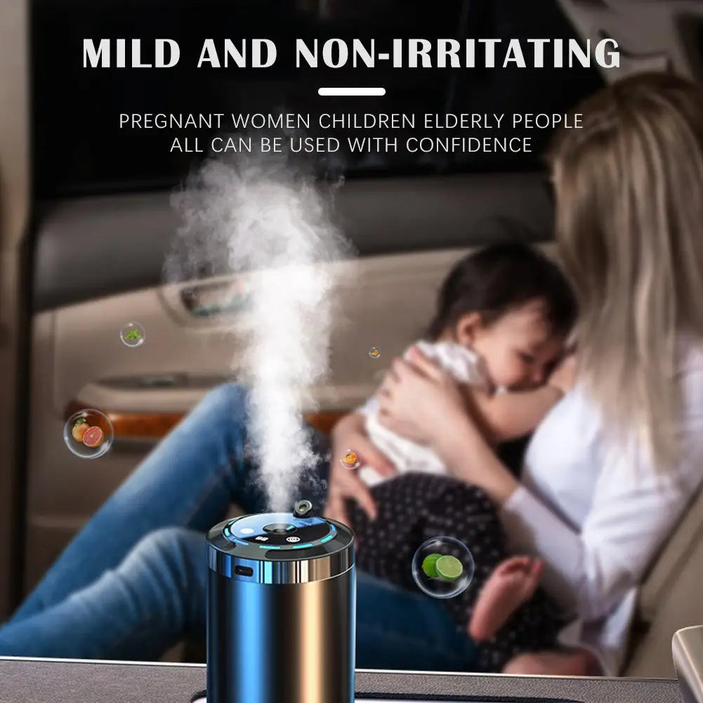 Smart Car Air Freshener, Rechargeable Car Aroma Diffuser
