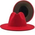 QBHAT Two-color Fedora Hat Men