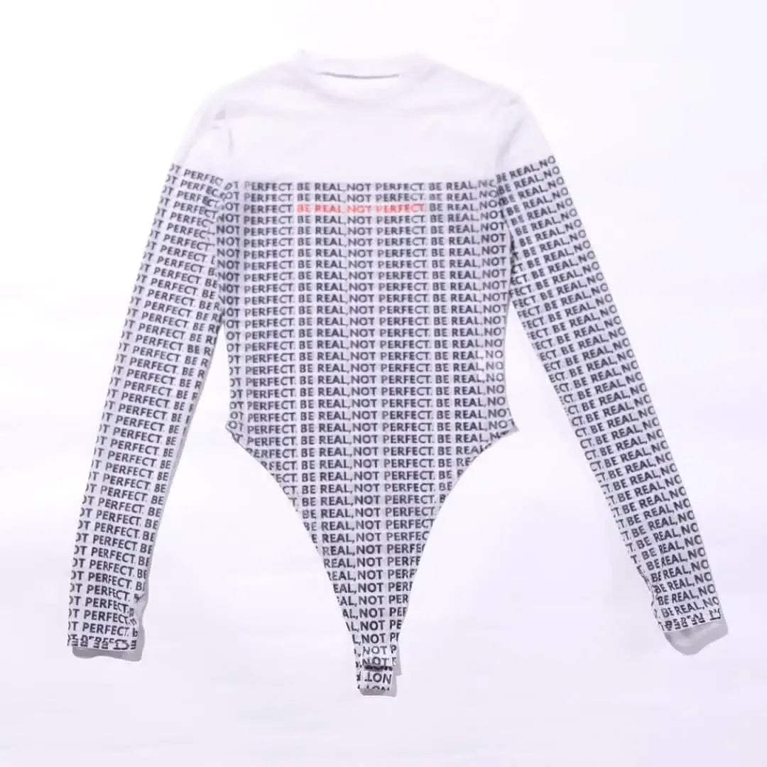 New Sexy See Thorugh Bodysuit Womens Long Sleeve Graphic One Pieces T-Shirt Corset Tops Autumn High Waist Mesh Jumpsuits
