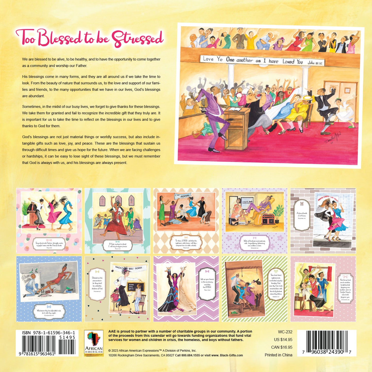 Too Blessed to be Stressed 2024 Calendar