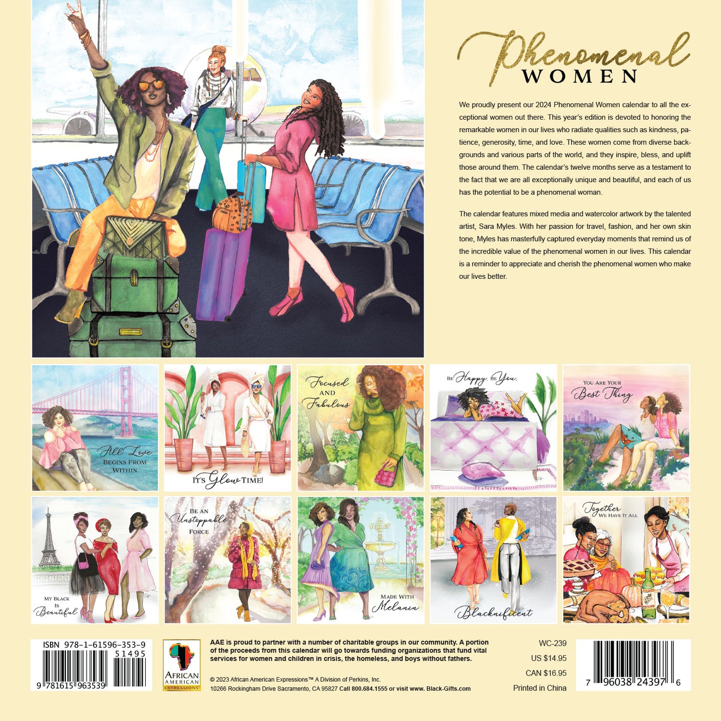 2024 Phenomenal Women Wall Calendar