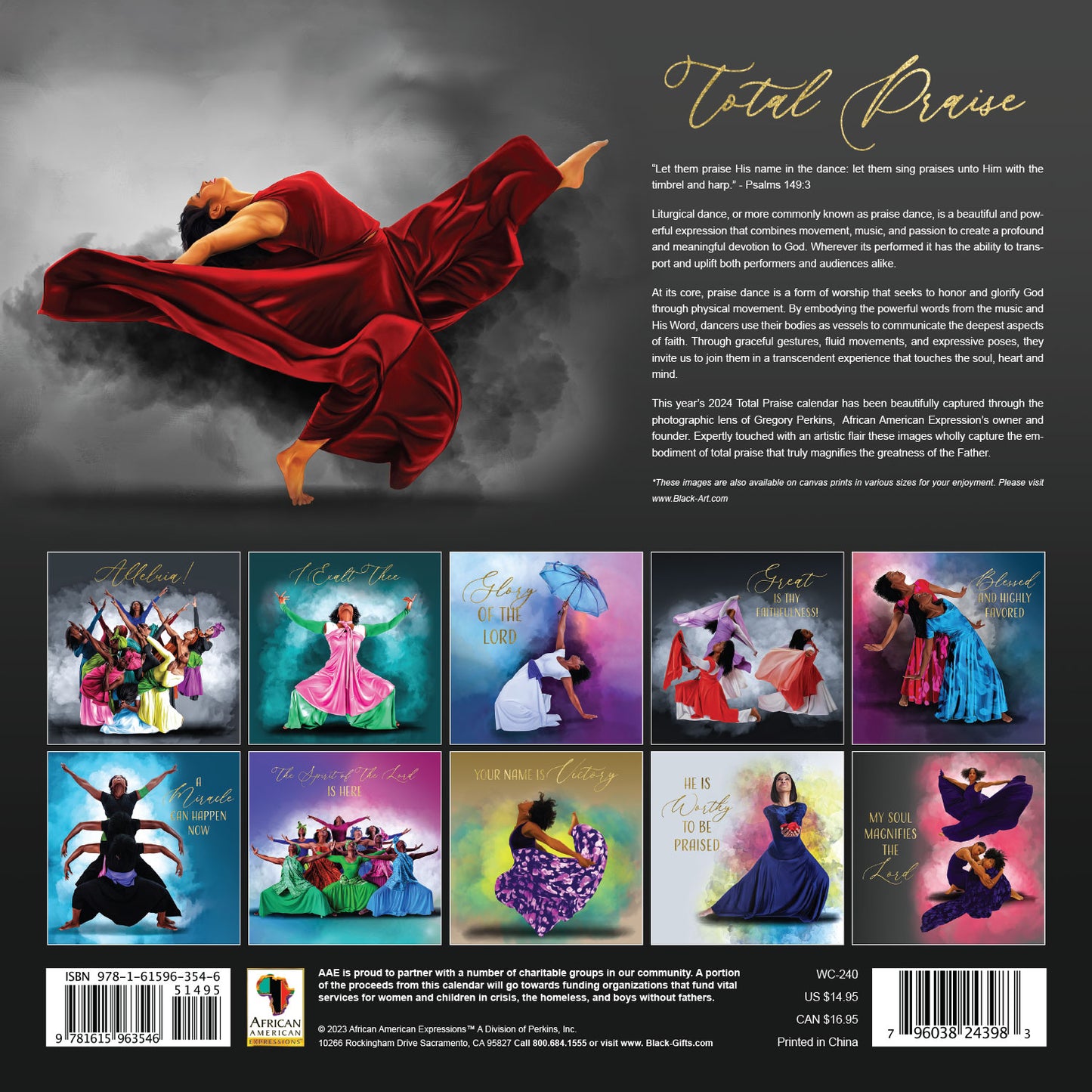 2024 Total Praise Wall Calendar