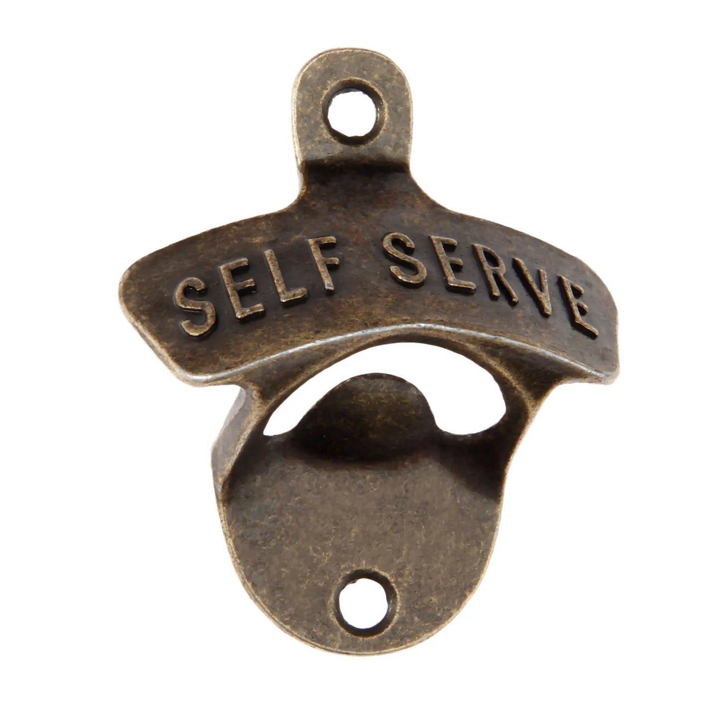 1 Pc Antique Bronze Wall Bottle Opener Wall Mounted Hanging Beer Bottle Vintage Opener Kitchen Bar Useful Tool Gift Zinc Alloy