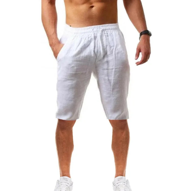 New Men's Cotton Linen Loose Pants Male Summer Casual Solid Color Pants trousers Plus Size M-5XL FashionMojos.com