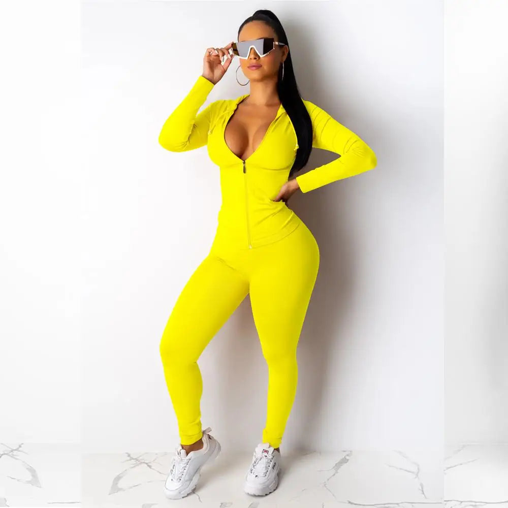autumn two piece set women long sleeve