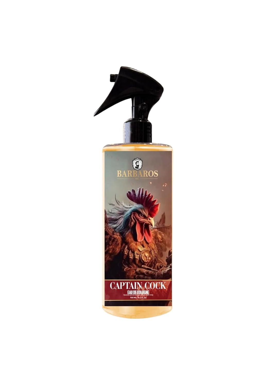 BARBAROS CAPTAIN COCK AFTERSHAVE/COLOGNE 16.9OZ N.O.S. Barber Supply