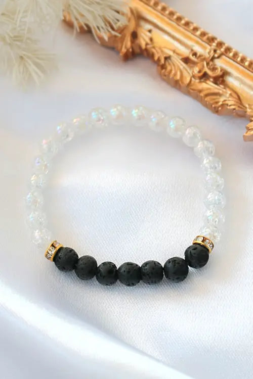 Aroma Diffuser Bracelet – Lava Stone Elastic Bracelet FashionMojos.com