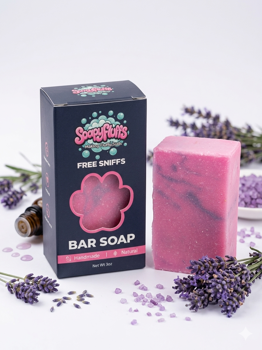 Lavender Lux Tallow Soap - Calming Lavender & Grass-Fed Tallow Bar Soapyfluffs