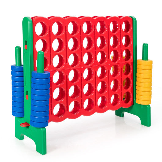 Jumbo 4-to-Score Giant Game Set with 42 Jumbo Rings and Quick-Release Slider-Green VYSN