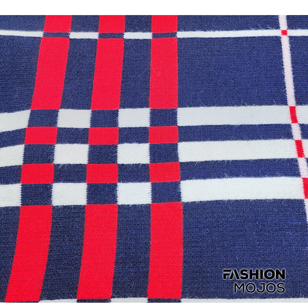 Women's Plaid Poncho with Sleeves