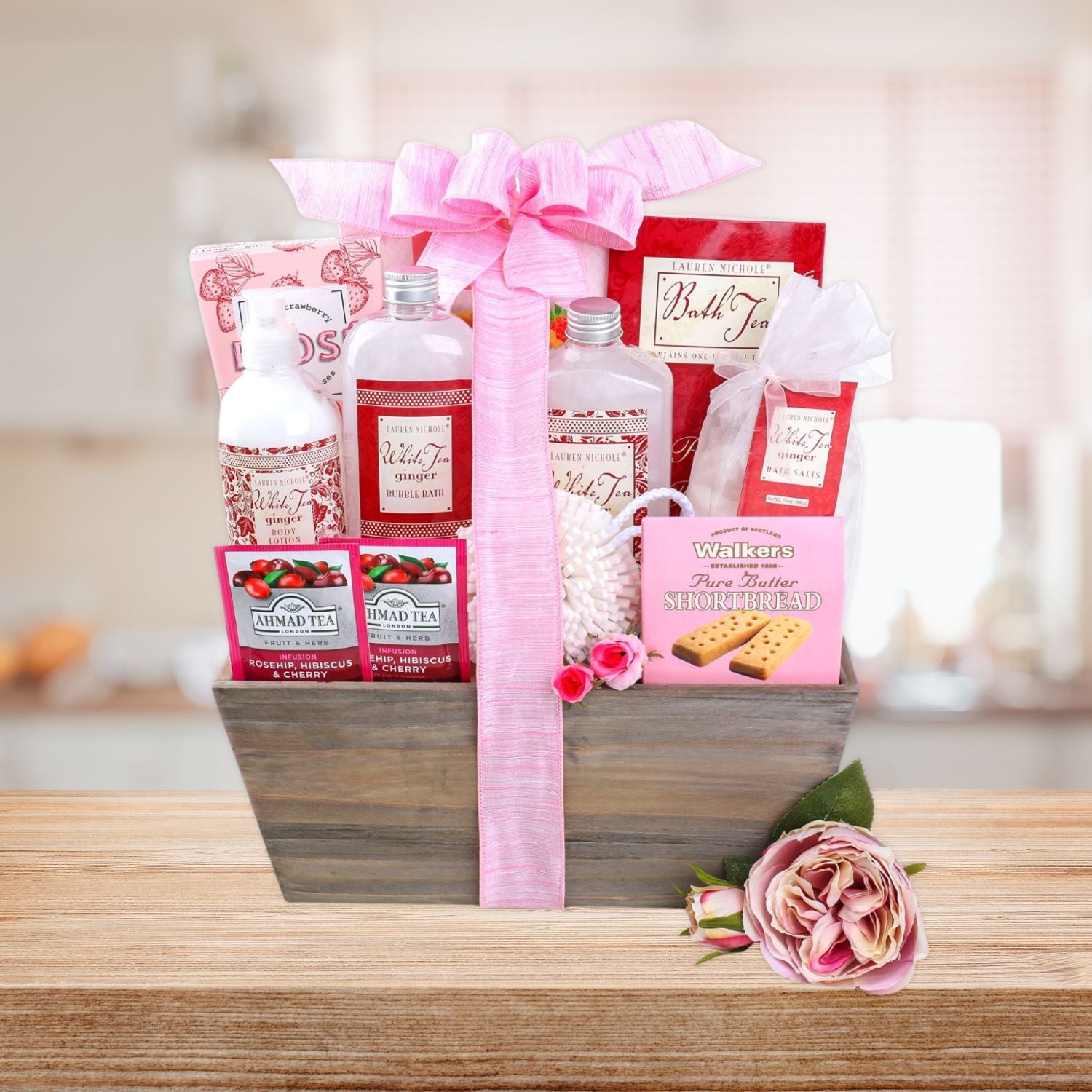 Tea & Tranquility Spa Gift Basket Alder Creek Gift Baskets