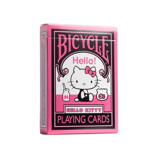 Bicycle Hello Kitty Black & Pink Playing Cards – Sanrio's Iconic Character ClassicDecks