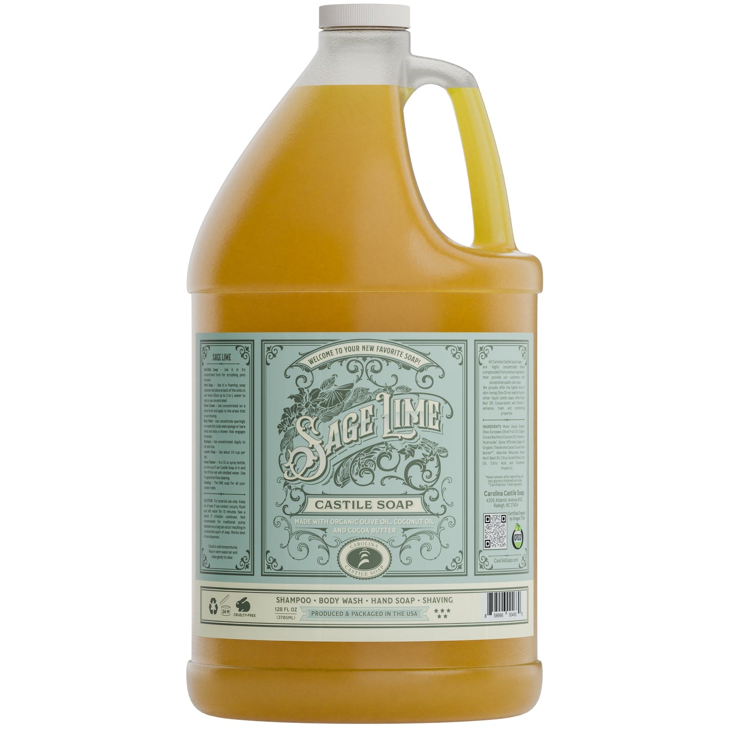 Sage Lime Castile Soap Carolina Castile Soap