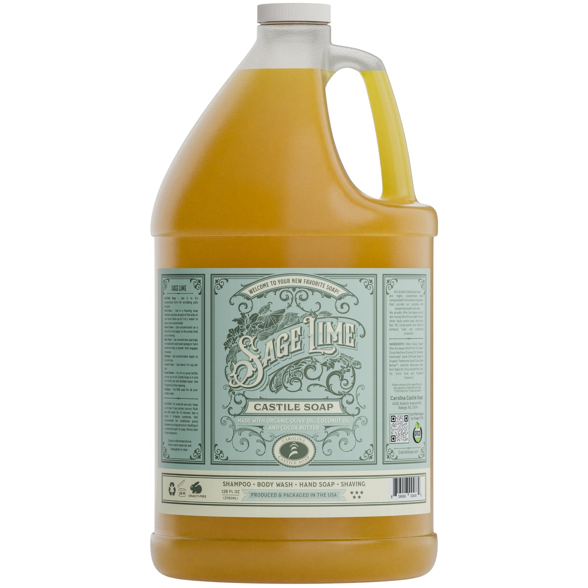 Sage Lime Castile Soap Carolina Castile Soap