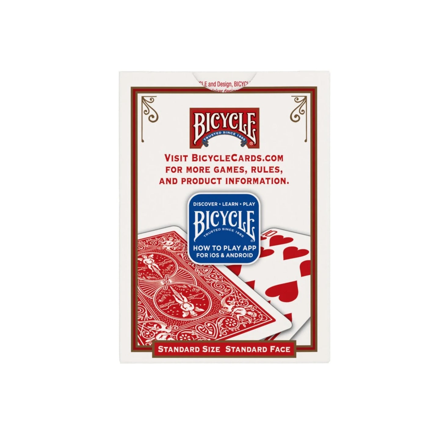 Bicycle 808 Playing Cards – Rider Back – Red or Blue Deck ClassicDecks