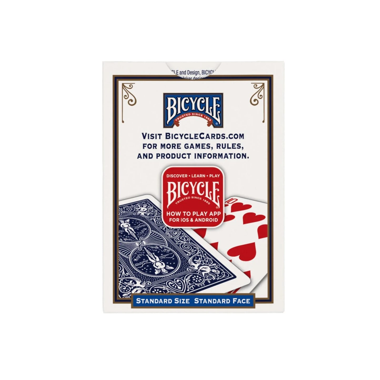 Bicycle 808 Playing Cards – Rider Back – Red or Blue Deck ClassicDecks