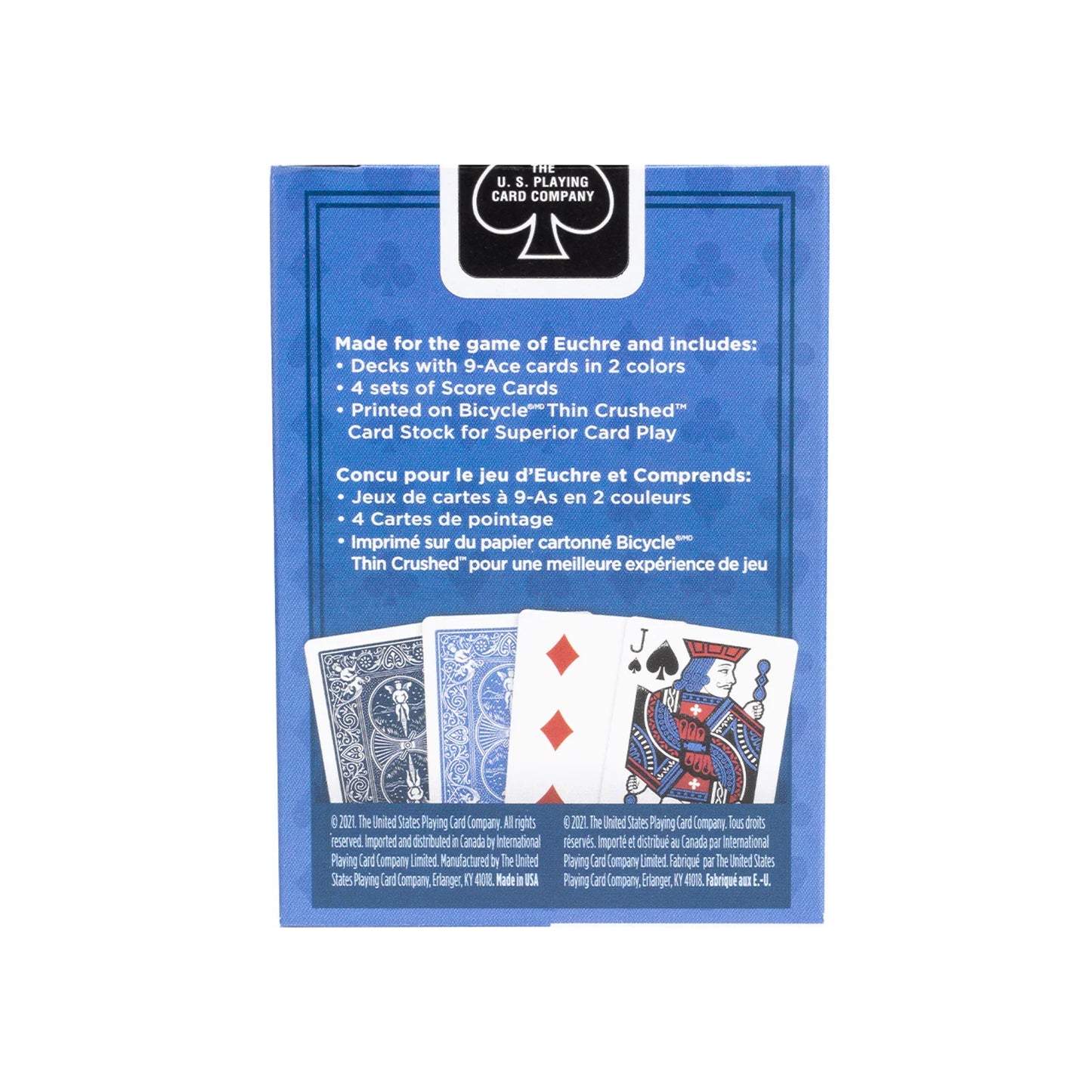 Bicycle Euchre Playing Cards – Blue Dual-Deck Set ClassicDecks
