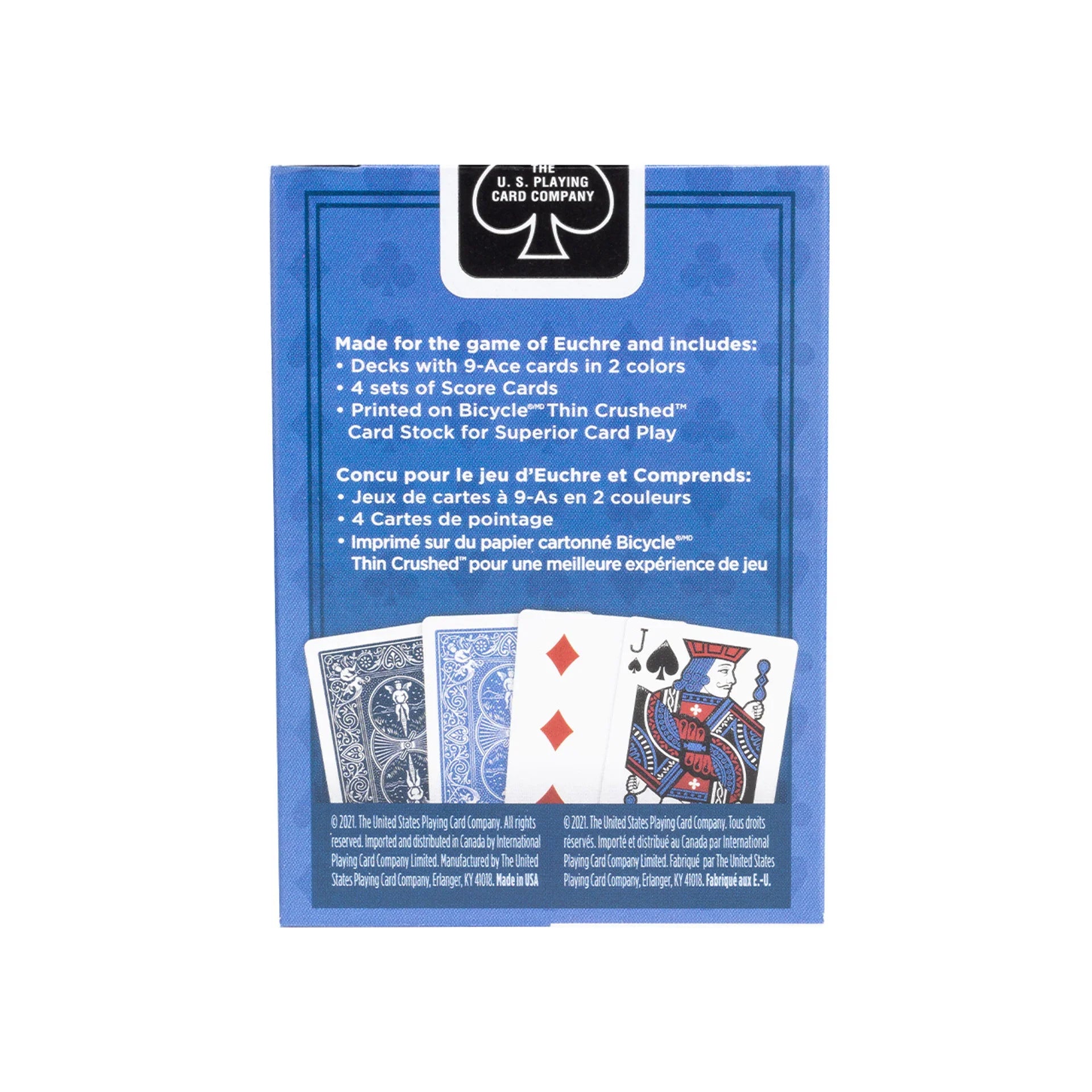 Bicycle Euchre Playing Cards – Blue Dual-Deck Set ClassicDecks