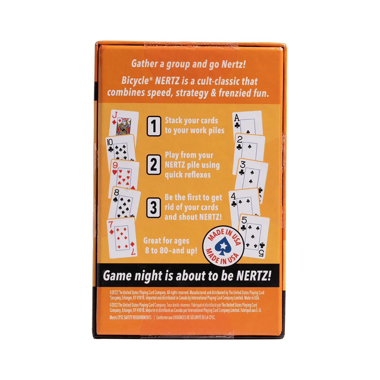 Bicycle Nertz Game Pack – 8 Color Rider Back Jumbo Deck Set ClassicDecks