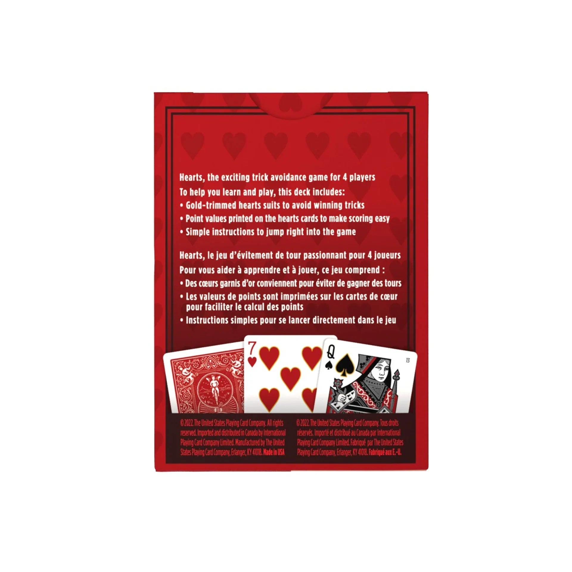 Bicycle Hearts Playing Cards Deck – Classic Air-Cushion Finish ClassicDecks