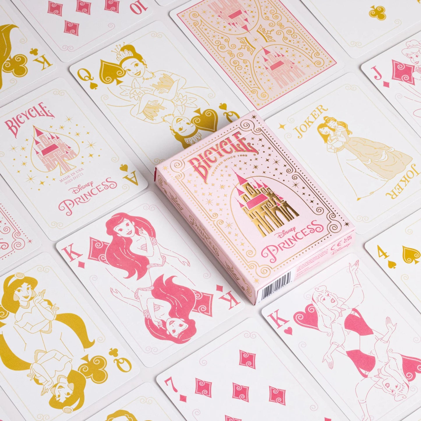 Bicycle Disney Princess Playing Cards – Pink or Blue Enchanted Edition ClassicDecks