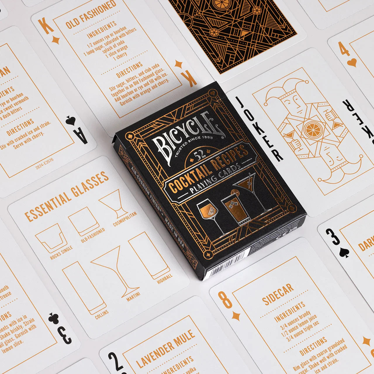 Bicycle Cocktail Recipes Playing Cards – 52 Classic Drinks Deck ClassicDecks