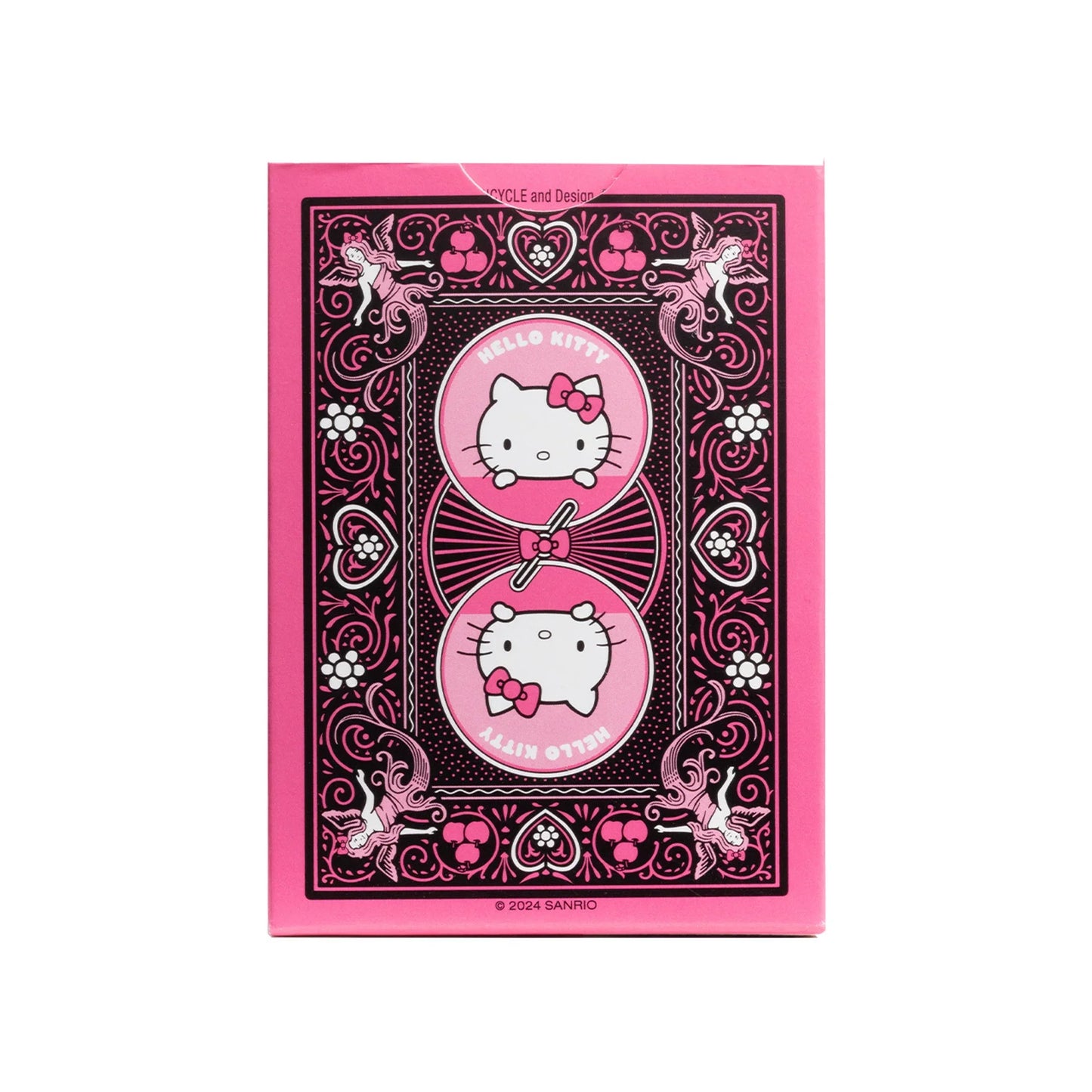 Bicycle Hello Kitty Black & Pink Playing Cards – Sanrio's Iconic Character ClassicDecks