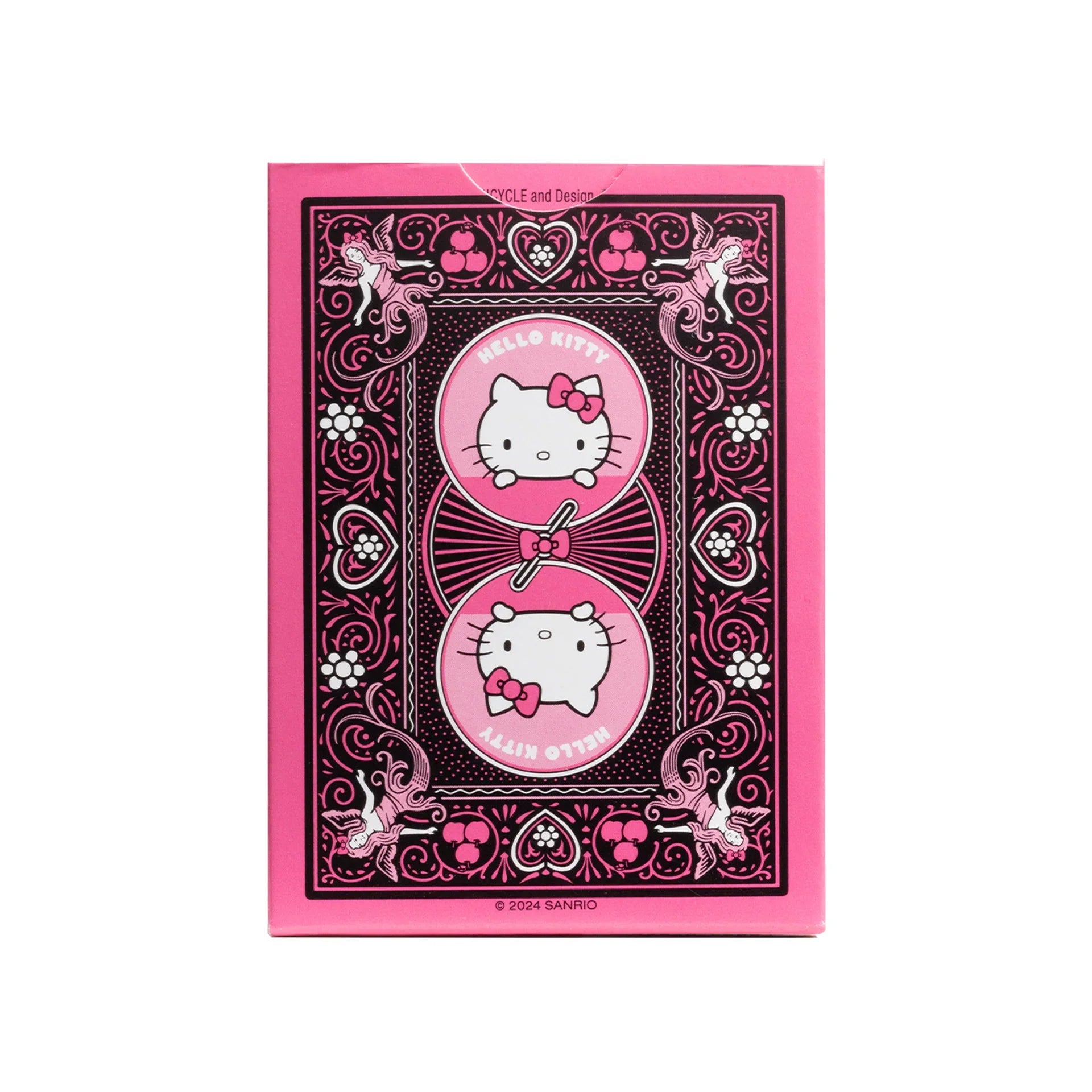Bicycle Hello Kitty Black & Pink Playing Cards – Sanrio's Iconic Character ClassicDecks