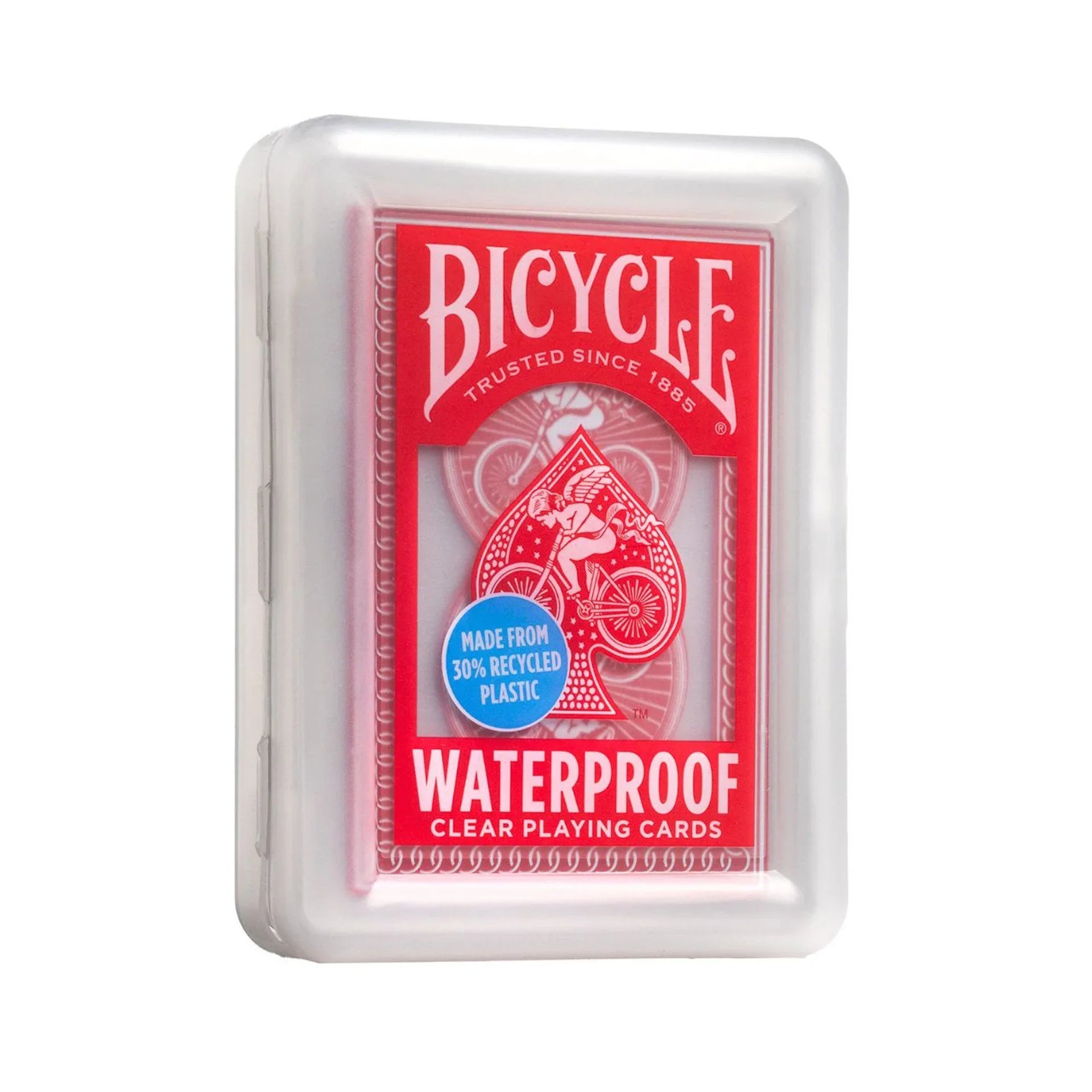 Bicycle Waterproof Playing Cards – Clear Plastic with Protective Case ClassicDecks