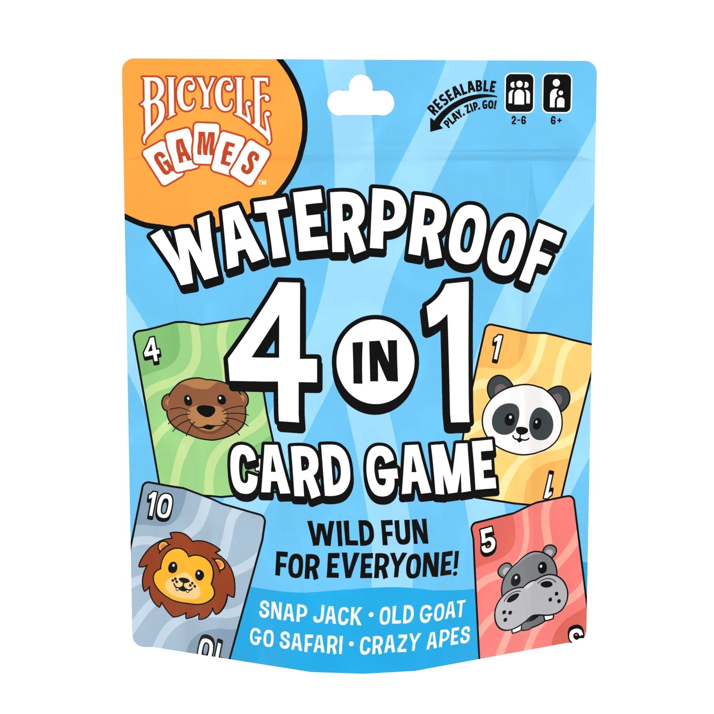 Bicycle Games Waterproof 4 in 1 Card Game ClassicDecks