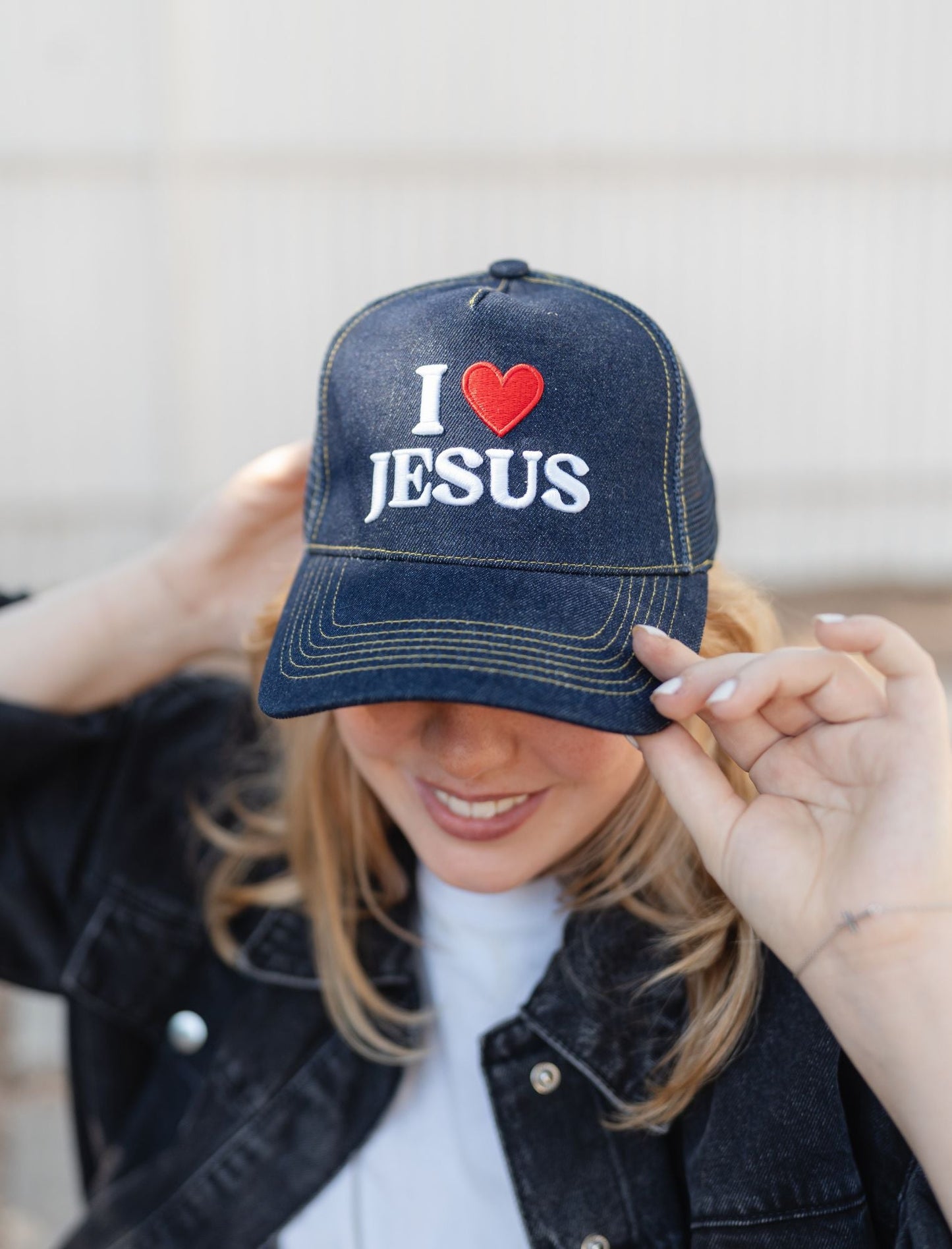 Hat: I love Jesus jenessawaitshop