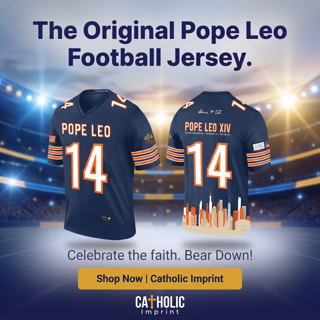 Pope Leo Baseball and Soccer Jersey Catholic Imprint