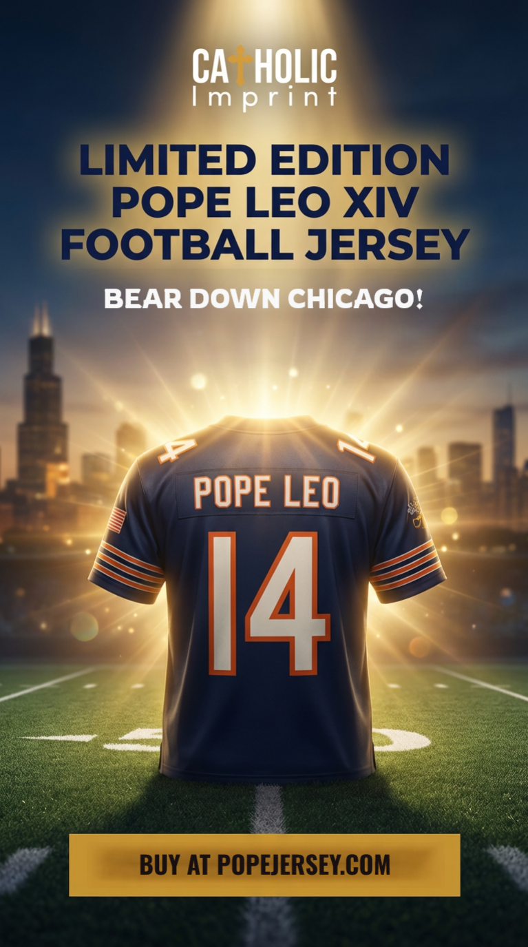 Pope Leo Baseball and Soccer Jersey Catholic Imprint