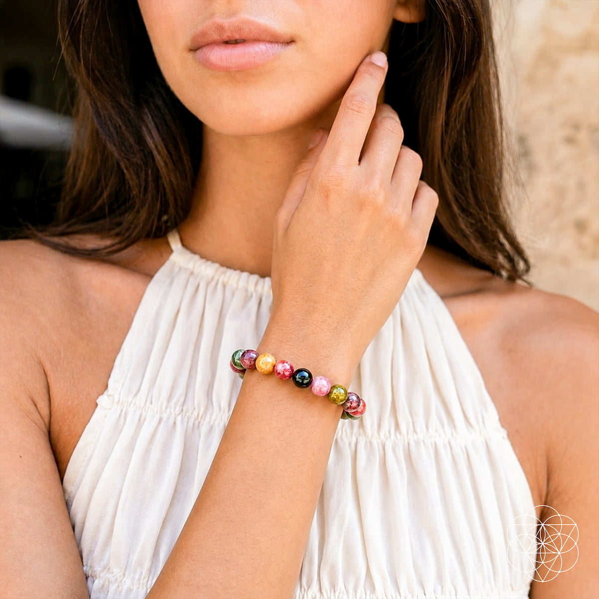 The Spiral Breaker - Rainbow Tourmaline Bracelet Conscious Items