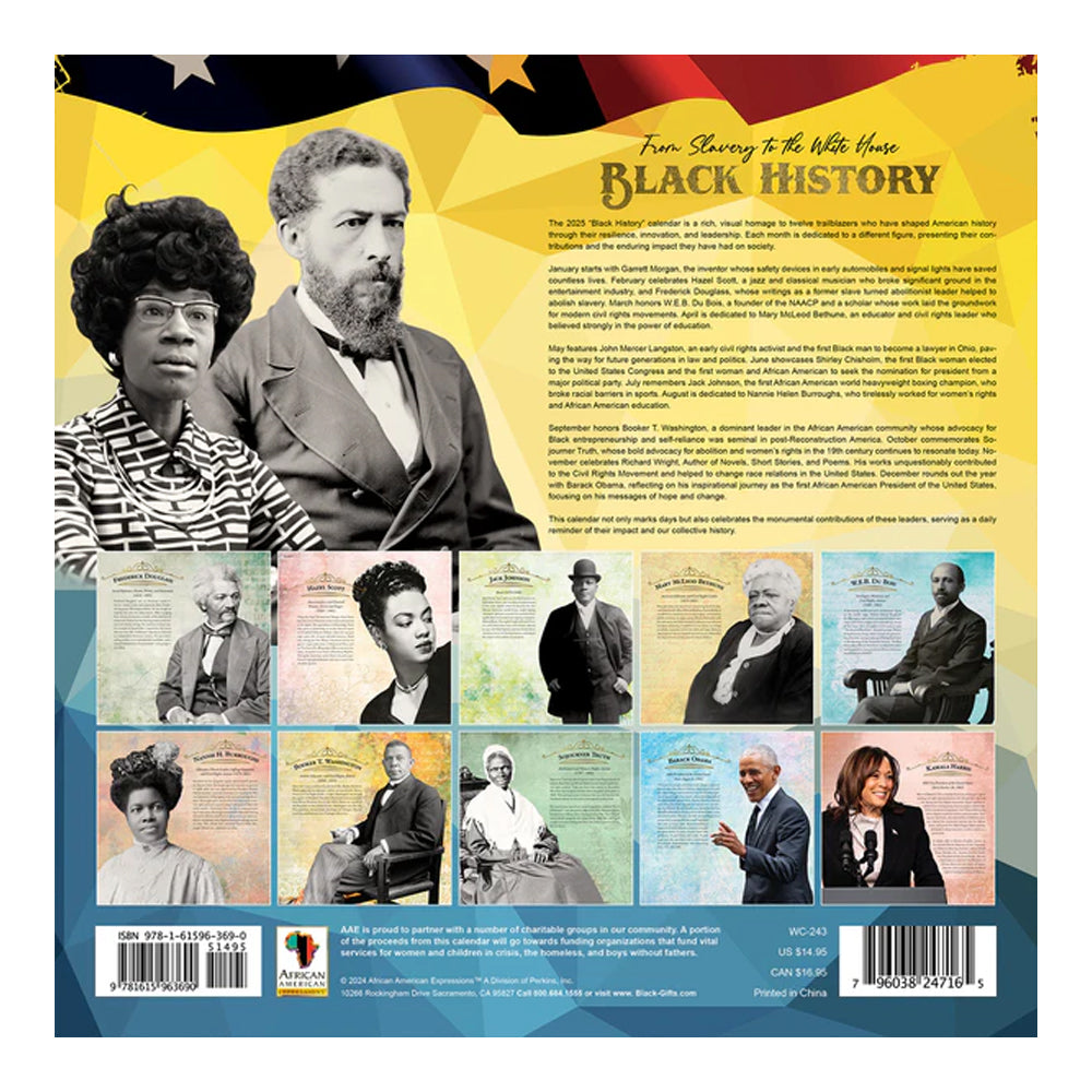 2025 Black History Wall Calendar