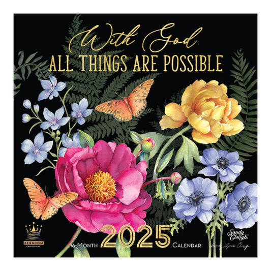 2025 With God, All Things Are Possible Wall Calendar