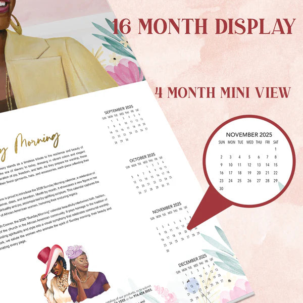 2026 Sunday Morning Calendar | FashionMojos.com