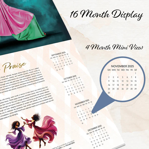 2026 Total Praise Calendar | FashionMojos.com
