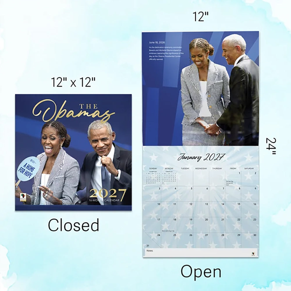 The Obamas 2027 African American Wall Calendar - FashionMojos.com