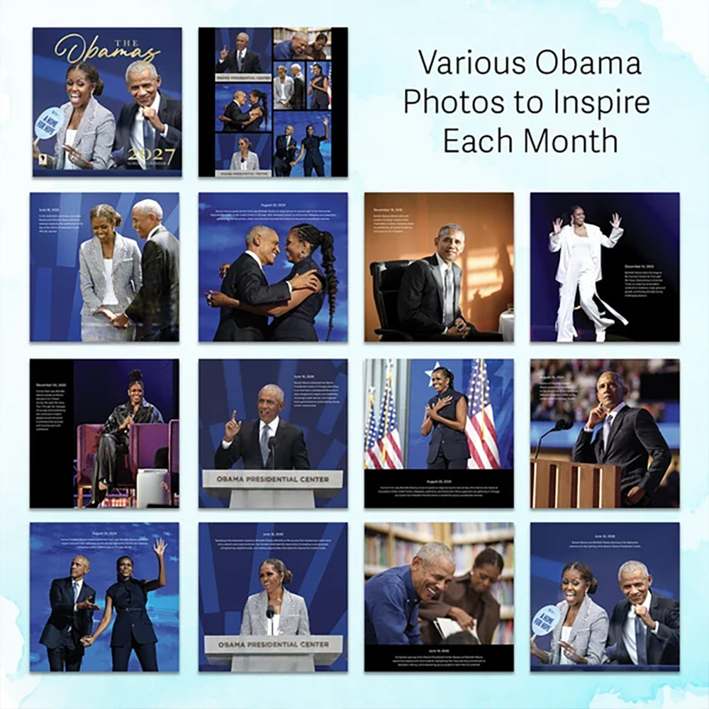 The Obamas 2027 African American Wall Calendar - FashionMojos.com