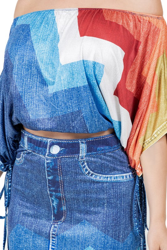 Women's 3D Fashion Print 2-piece Outfit Set