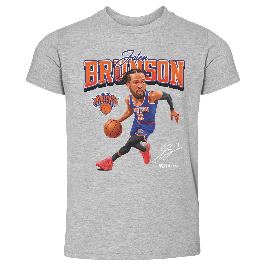 Jalen Brunson New York Knicks Caricature WHT 500 LEVEL